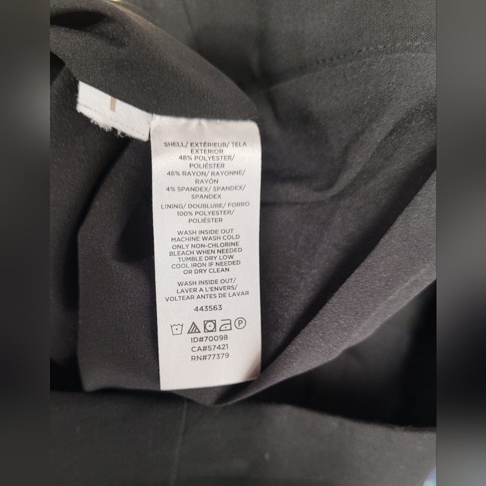 Covington Stretch Grey A Line Skirt 12 Lined - Picture 3 of 4